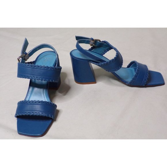 🆕 VALENTINA RANGONI Camille Sandals Shoes Memory Foam Cusion Comfort Blue 9 - Picture 5 of 10